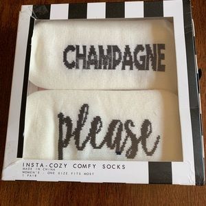 Champagne Please Socks - Insta Cozy NEW in Box